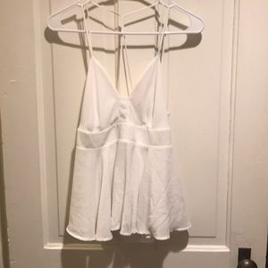 White strapped top